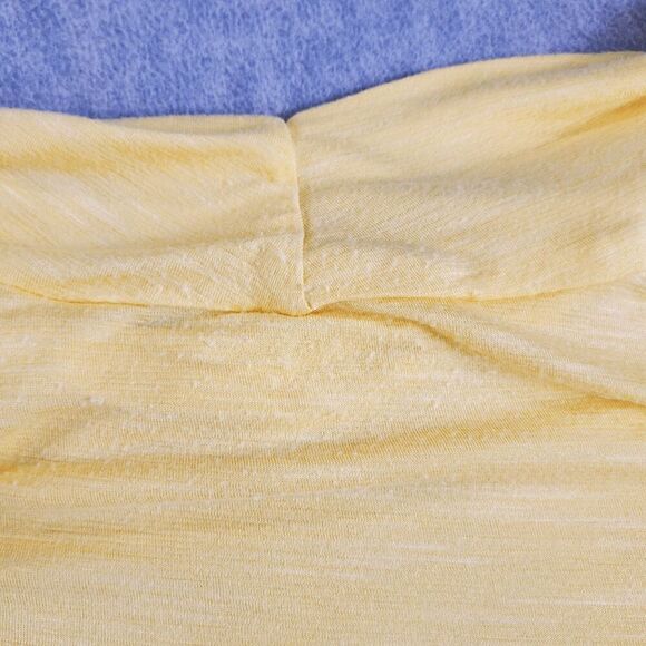 New York & Co Top Womens Large Yellow Cowl Neck Sleeveless Shirt - Picture 7 of 9